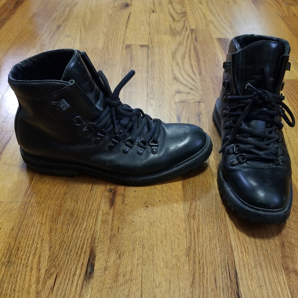 Black Leather Men's Boots